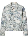 Off-white Fresco Tapestry Jacket In Blue