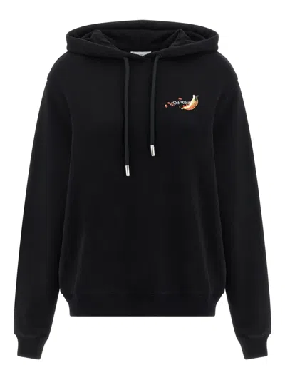Off-white Fruits Arrow Hoodie In Black