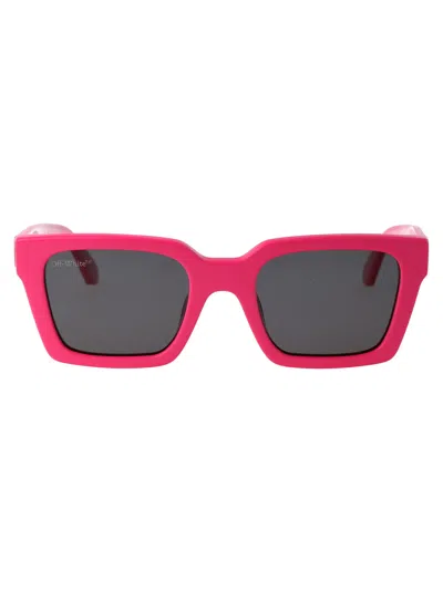 Off-white Fuchsia Acetate  Sunglasses