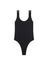 Off-white Off White Logo Swimsuit In Black
