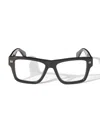 Off-white Full Frame Plain Mirror In Black