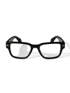 Off-white Full Frame Plain Mirror In Black