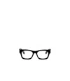 Off-white Full Frame Plain Mirror In Black