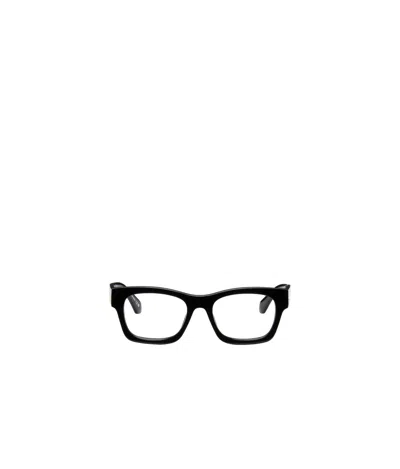 Off-white Full Frame Plain Mirror In Black