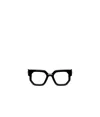 Off-white Full Frame Plain Mirror In Black