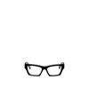 Off-white Full Frame Plain Mirror In Black