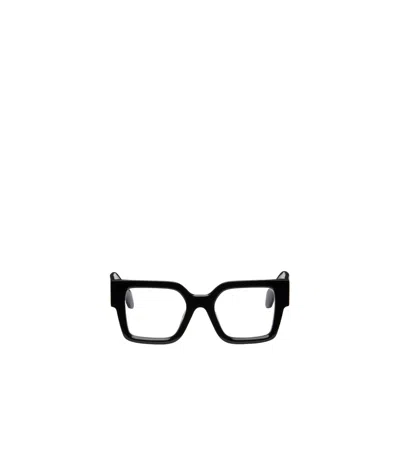 Off-white Full Frame Plain Mirror In Black