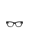 Off-white Full Frame Plain Mirror In Black