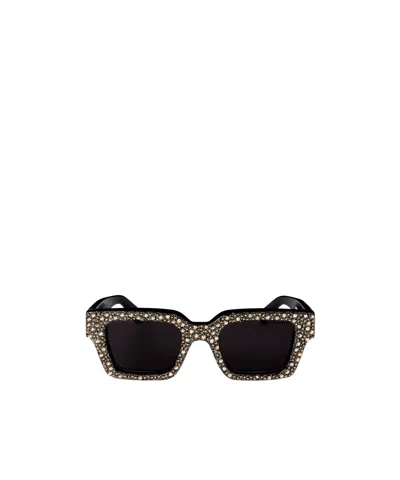 Off-white Full Frame Sunglasses In Black