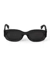 Off-white Full Frame Sunglasses In Black