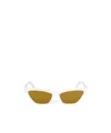 Off-white Full Frame Sunglasses In Brown