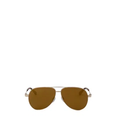 Off-white Full Frame Sunglasses In Brown