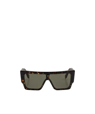 Off-white Full Frame Sunglasses In Brown