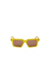 Off-white Full Frame Sunglasses In Brown