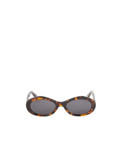 Off-white Full Frame Sunglasses In Gray