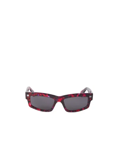 Off-white Full Frame Sunglasses In Gray