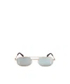 Off-white Lynn Oval Metal Sunglasses In Gray