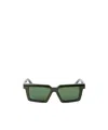 Off-white Windsor Logo-plaque Sunglasses In Green