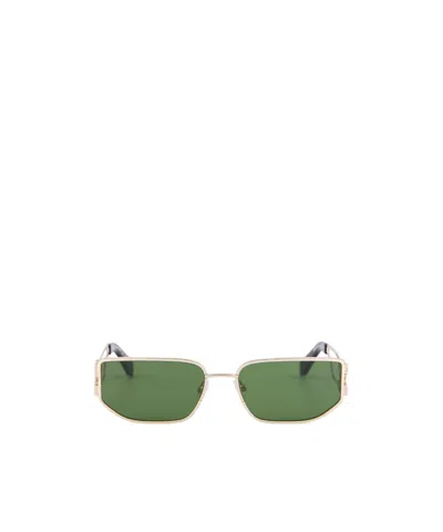 Off-white Full Frame Sunglasses In Green