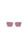 Off-white Full Frame Sunglasses In Nude