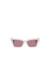 Off-white Full Frame Sunglasses In Nude
