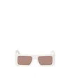 Off-white Troy Rectangular Sunglasses In Nude