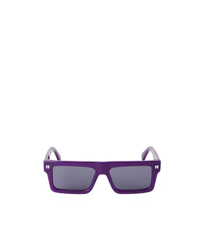 Off-white Full Frame Sunglasses In Purple