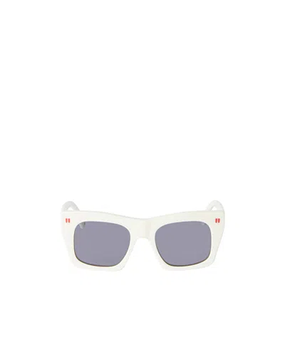 Off-white Full Frame Sunglasses In Purple