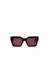 Off-white Full Frame Sunglasses In Red