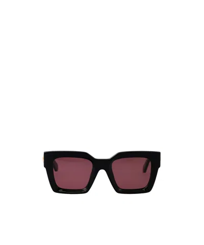 Off-white Full Frame Sunglasses In Red