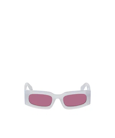 Off-white Full Frame Sunglasses In White
