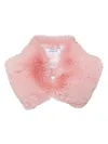 Off-white Fuzzy Pink Scarf In Pink