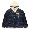 Off-white Fw19 Scaffolding Zipped Puffer Arrow Jacket Men Blue