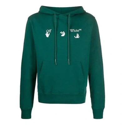 Off-white Fw20 Big Logo Hooded Pullover Men Green