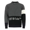 Off-white Fw20 Logo Printing Sweater Men Grey In Gray