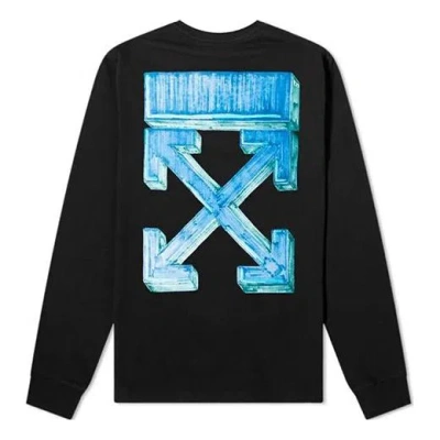 Off-white Fw20 Marker Arrows Print Long Sleeve T-shirt In Black