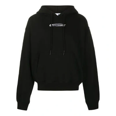 Off-white Fw20 Printing Hooded Pullover Men Black