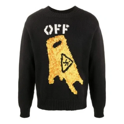 Off-white Fw20 Sweater Men Black/yellow In Blue