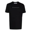 Off-white Fw21 Arrow Pattern Alphabet Solid Color Short Sleeve Version Black In Black