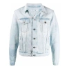 Off-white Fw21 Arrow Printing Denim Jacket Version Blue