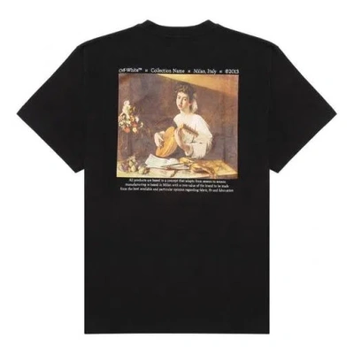 Off-white Fw21 Caravaggio Painting Short Sleeve Loose Fit Black
