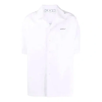 Off-white Fw21 Lgo Short Sleeve Shirt Loose Fit White
