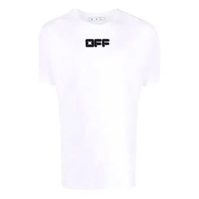 Off-white Fw21 Logo Printing Short Sleeve Loose Fit White