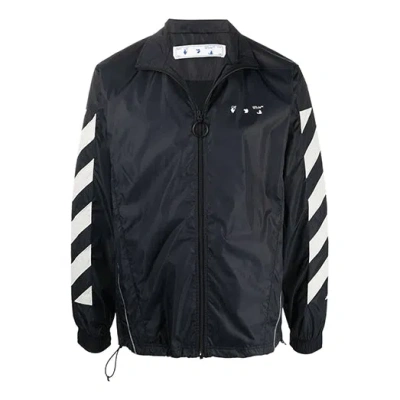 Off-white Fw21 Logo Printing Windproof Jacket Ordinary Version Black