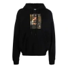 Off-white Fw21 Pattern Alphabet Printing Drawstring Pullover Version Black