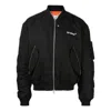 Off-white Diagonal Tab Bomber Jacket In Black
