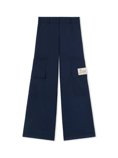 OFF-WHITE GABARDINE TAILORING CARGO TROUSERS