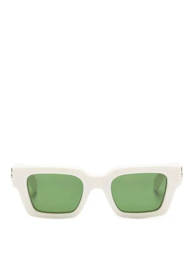 Off-white Arrows Motif Glasses In Cream