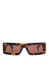 Off-white Laurel Rectangle Sunglasses In Brown