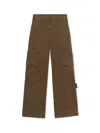 Off-white Garment Dyed Cargo Trousers In Brown